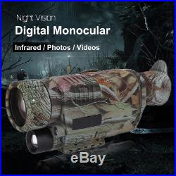 Hunting 5x40 Infrared IR Night Vision Camera Monocular Scope Video Recorder CR