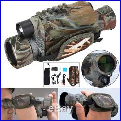Hunting Camo Night Vision Camera Goggles Monocular IR Security Surveillance CAM