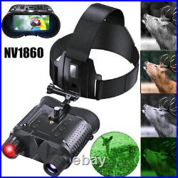 Hunting Infrared Night Vision Goggles IR 850nm Head Mounted Binoculars 8x Zoom