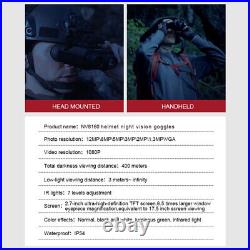 Hunting Infrared Night Vision Goggles IR 850nm Head Mounted Binoculars 8x Zoom Hunting Infrared Night Vision Goggles IR 850nm Head Mounted Binoculars 8x Zoom