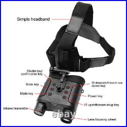 Hunting Infrared Night Vision Goggles IR 850nm Head Mounted Binoculars 8x Zoom