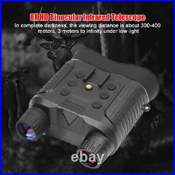 Hunting Infrared Night Vision Goggles IR 850nm Head Mounted Binoculars 8x Zoom