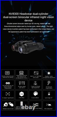 Hunting Night Vision Goggles Head Mounted Binoculars 8X Zoom Infrared 850nm CAM Hunting Night Vision Goggles Head Mounted Binoculars 8X Zoom Infrared 850nm CAM