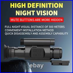 Hunting Night Vision Monocular NV075 1080P 4X Zoom IR Laser 840/950nm Scope