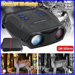 Hunting Z555 1080P Night Vision Goggles IR 850NM Binoculars Video 5-40x Zoom