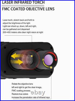 IR Night Vision Binoculars Hunting Goggles Record Video Camera Digital DVR 850nm