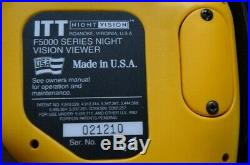 ITT Night Mariner G3 NM-260 Generation 3 night vision binoculars manuals / case