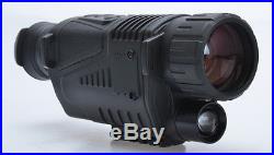 Infrared Dark Night Vision 5X40 IR Monocular Binoculars Telescopes Scope 8GB DVR