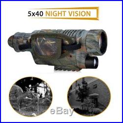 Infrared Dark Night Vision 5X40 IR Monocular Binoculars Telescopes Scope Hunting