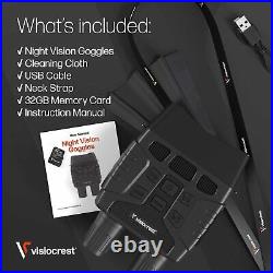 Infrared Night Vision 32GB Memory Card Recording High Sensitive Binoculars 4x