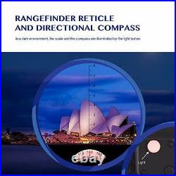 Marine Binoculars for Adults 7X50 with Night Vision Compass Rangefinder