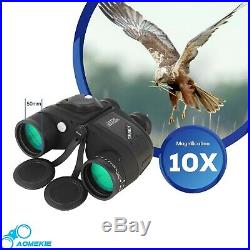 Marine Binoculars with Night Vision Compass Rangefinder 10X50 IPX7 Waterproof