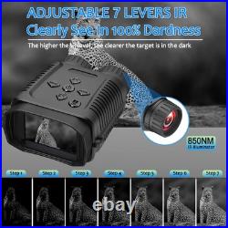 Maswater Night Vision Binoculars, Small 1080P Video, 36MP Resolution, Night Visi