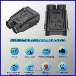 Maswater Night Vision Binoculars, Small 1080P Video, 36MP Resolution, Night Visi