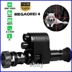 Megaorei 4 1080P Night Vision Scope Rifle Scope Optics Hunting Cameras IR 850nm