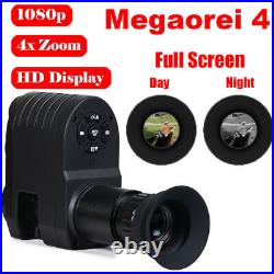Megaorei 4 Night Vision 1080p HD Hunting Camera Camcorder 4X ZOOM Rear IR Scope