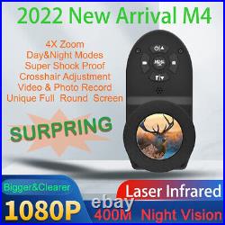 Megaorei 4 Night Vision 1080p HD Hunting Camera Camcorder 4X ZOOM Rear IR Scope