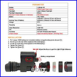 Megaorei M4A 4 3 1080P IR Night Vision Hunting Sight Scope 4X Zoom Camera 850nm