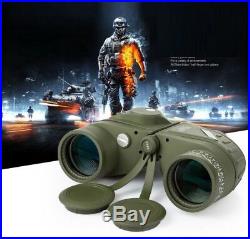 Military 10x50mm HD Navy Binoculars WithRangefinder Compass Telescope Night Vision