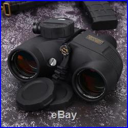 Military Waterproof Night Vision Binoculars with Compass Range Finder Outdor New