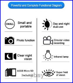 Monocular Camera Night Vision Googles 5x Magnification Digital Telescope Hunting