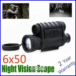 Monocular Digital Night Vision 5X40 Magnification 8G TF Card Hunting Scope Optic