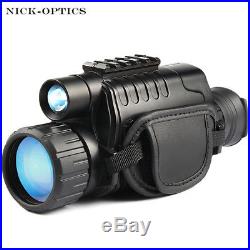 Monocular Night Vision Infrared Digital Scope for Hunting Long Range Black NEW