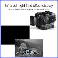 Monocular Night Vision Infrared Scope 2200mAh for Hunting Telescope (P4 Black)