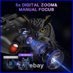 NEW Head Mounted Night Vision Binoculars Digital Infrared Goggles Rechargeable