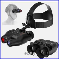 NEW Head Mounted Night Vision Binoculars Digital Infrared Goggles Rechargeable
