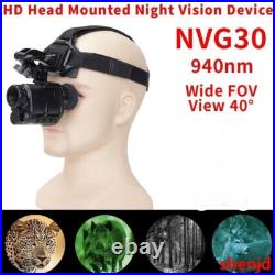 NEW NVG30 Helmet 940nm IR Night Vision Monocular Telescope 40° WIFI Digital #