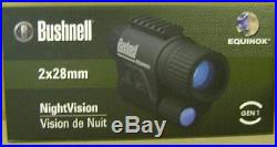 NEW OPEN BOX Bushnell 260228 2x 28MM Equinox Gen1 Night Vision Monocular $249