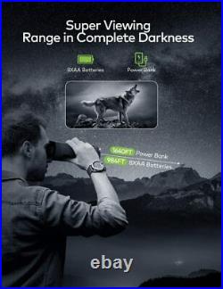 NIGHT VISION BINOCULARS, 1080p FULL HD, 1640ft VIEWING RANGE INFRARED SURVEILLANCE
