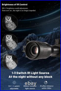 NV003 2-8X HD Digital Night Vision Monocular with 850nm IR for Hunting