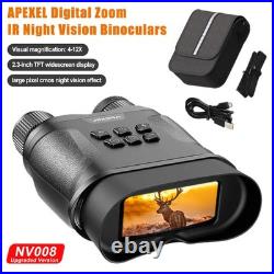 NV008 4-12x Digital Night Vision Goggles Binoculars Total Darkness Surveillance