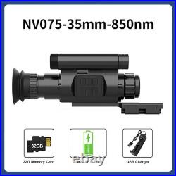 NV075 1080P 4X Zoom IR Night Vision Monocular Scope 840/950nm Hunting Cam