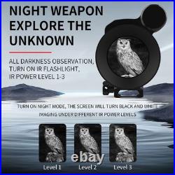 NV075 1080P 4X Zoom IR Night Vision Monocular Scope 840/950nm Hunting Cam