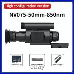 NV075 50mm Monocular Infrared Night Vision Scope 1080P HD Digital Telescope