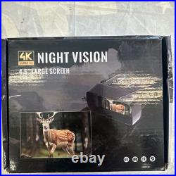 NV2183 4.5 TFT Infrared Night Vision Binocular 4K Vdieo 8X Digital Zoom NEW