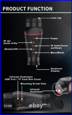 NV4300 4K 8X Digital Zoom Handheld tactical night vision device Binoculars 850nm NV4300 4K 8X Digital Zoom Handheld tactical night vision device Binoculars 850nm