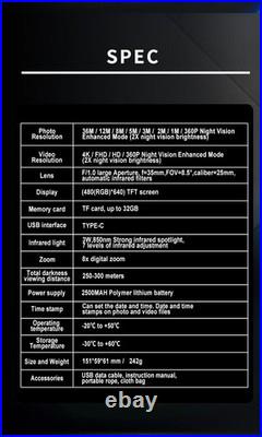NV4300 Handheld Tactical Monocular 850nm IR Night Vision Device with Battery