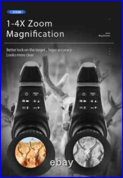 NV4A 300M Digital IR Night Vision Scope Sight 4XZoom 1080P Telescope for Hunting