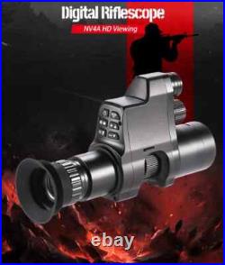 NV4A HD Infrared Night Vision Monocular-4X Zoom Digital Scope for Night Hunting
