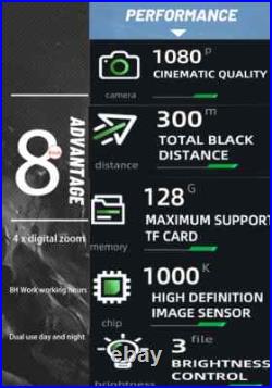 NV4A HD Infrared Night Vision Monocular-4X Zoom Digital Scope for Night Hunting