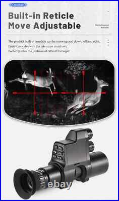 NV4A HD Infrared Night Vision Monocular-4X Zoom Digital Scope for Night Hunting
