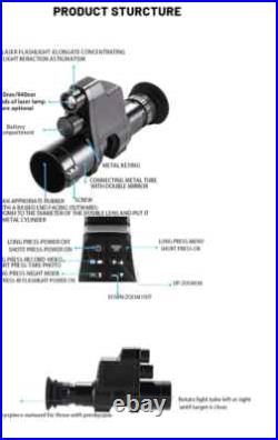 NV4A HD Infrared Night Vision Monocular-4X Zoom Digital Scope for Night Hunting