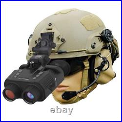 NV8000 1080P Digital Night Vision Goggle Binocular 32GB Zoom IR 850nm NVG Helmet