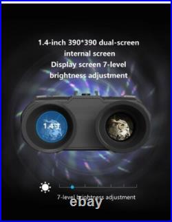 NV8000 3D Night Vision 850nm Zoom Binoculars Infrared Digital Head Mount Goggles