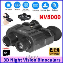 NV8000 3D Night Vision Binoculars Head Mount Infrared Digital Goggles Hunting NV8000 3D Night Vision Binoculars Head Mount Infrared Digital Goggles Hunting