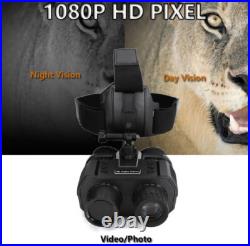 NV8000 3D Night Vision Binoculars Infrared Digital Head Mount Goggles Hunting